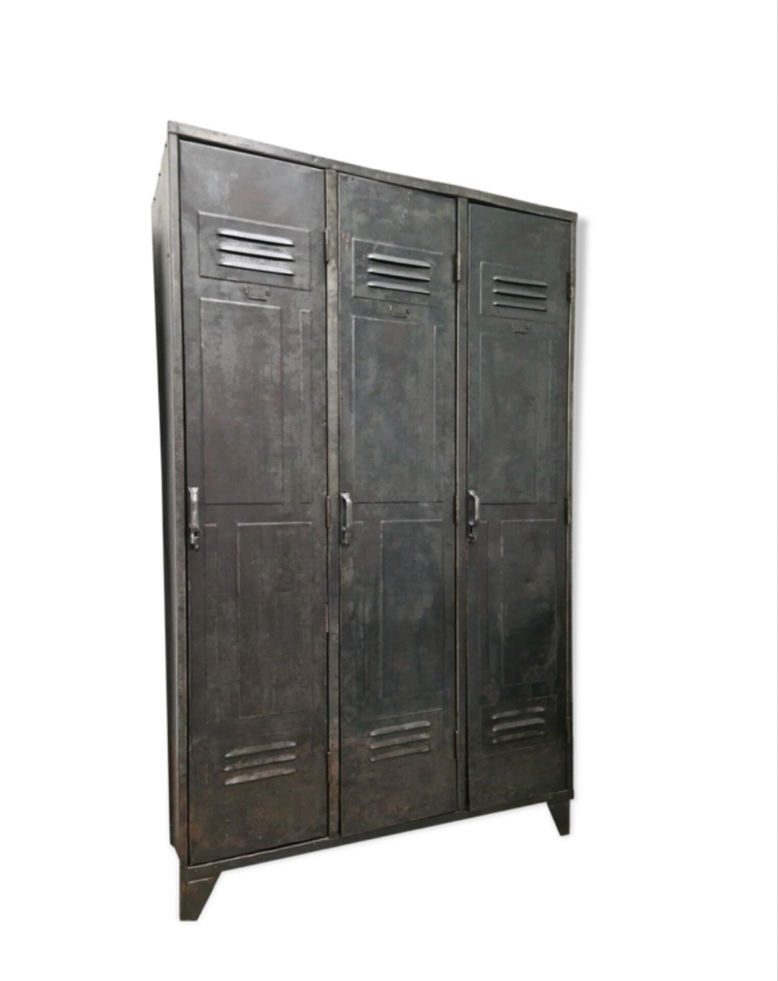Metal wardrobe locker steel industrial 1950