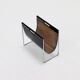 Brabantia Leather & Chrome Magazine Rack 1970s