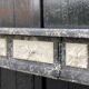 Louis XVI style fireplace in grey Saint Anne and white Carrara marble