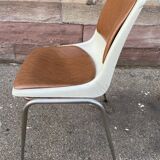 Suite de 4 chaises design de salle de spectacle Allibert 1970