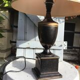 Bronzed ceramic lamp base