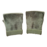 Fauteuils anglais vert olive