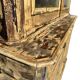 Large two-body sideboard Louis Philippe – blue beige patina