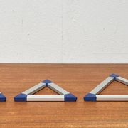Postmodern triangular trivets by Jorgen Meldgaard for Menu, 1980s, set of 3.