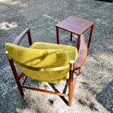 VINTAGE PARTOFTEN TEAK SIDE TABLE FOR MOBELFABRIKKEN DENMARK 1960s