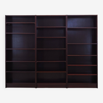 Set of mahogany bookcases, Danish design, 1970s, production: Denmark