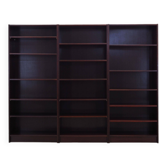 Set of mahogany bookcases, Danish design, 1970s, production: Denmark