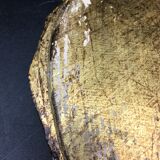 Venetian wooden hand-facing mirror