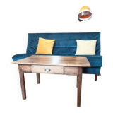 Solid walnut farmhouse coffee table