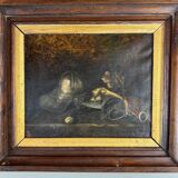 Still Life With Helmet And Antique Objects 19th Century