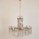 Mid-century crystal chandelier "Model F 518" by Bakalowits & Söhne