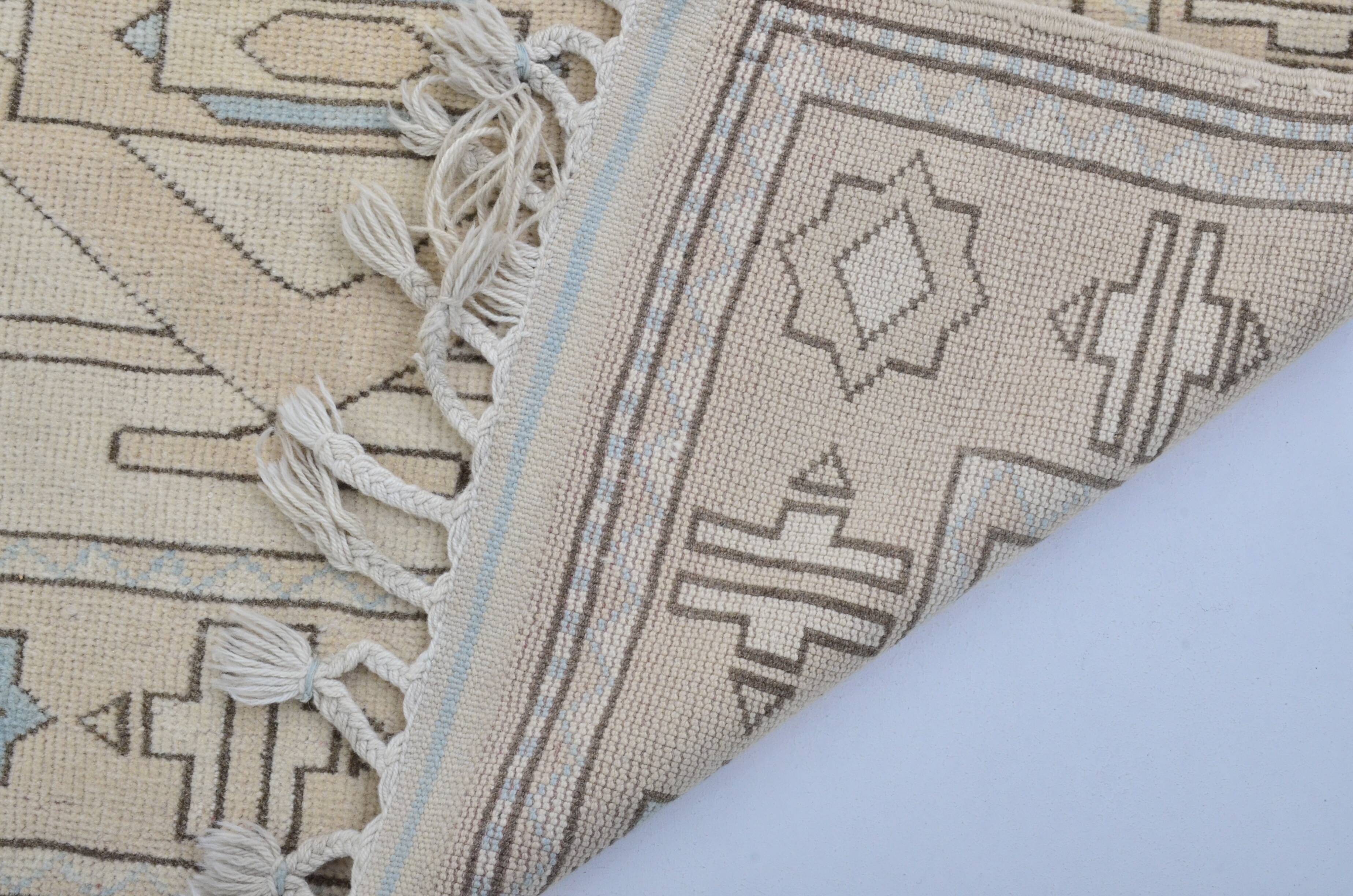 Turkish Oushak handmade rug sku 3594