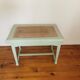 Old wooden bench and revamped canning