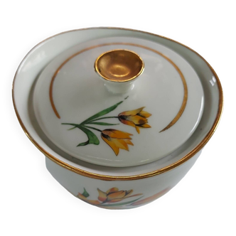 Ancien Sucrier vintage en Porcelaine De Limoges