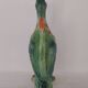 Pichet à eau en barbotine années 60. Décor canard coloré. Non signé
