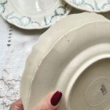 7 plates Terre de fer Longchamp model Villey