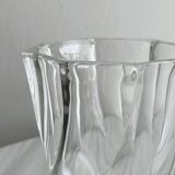 Small twisted glass vase, sleek modern design
