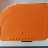 Vintage orange bread hutch