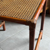 Rattan side table
