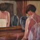 The Mirror - Oil on canvas by Jean Pesce