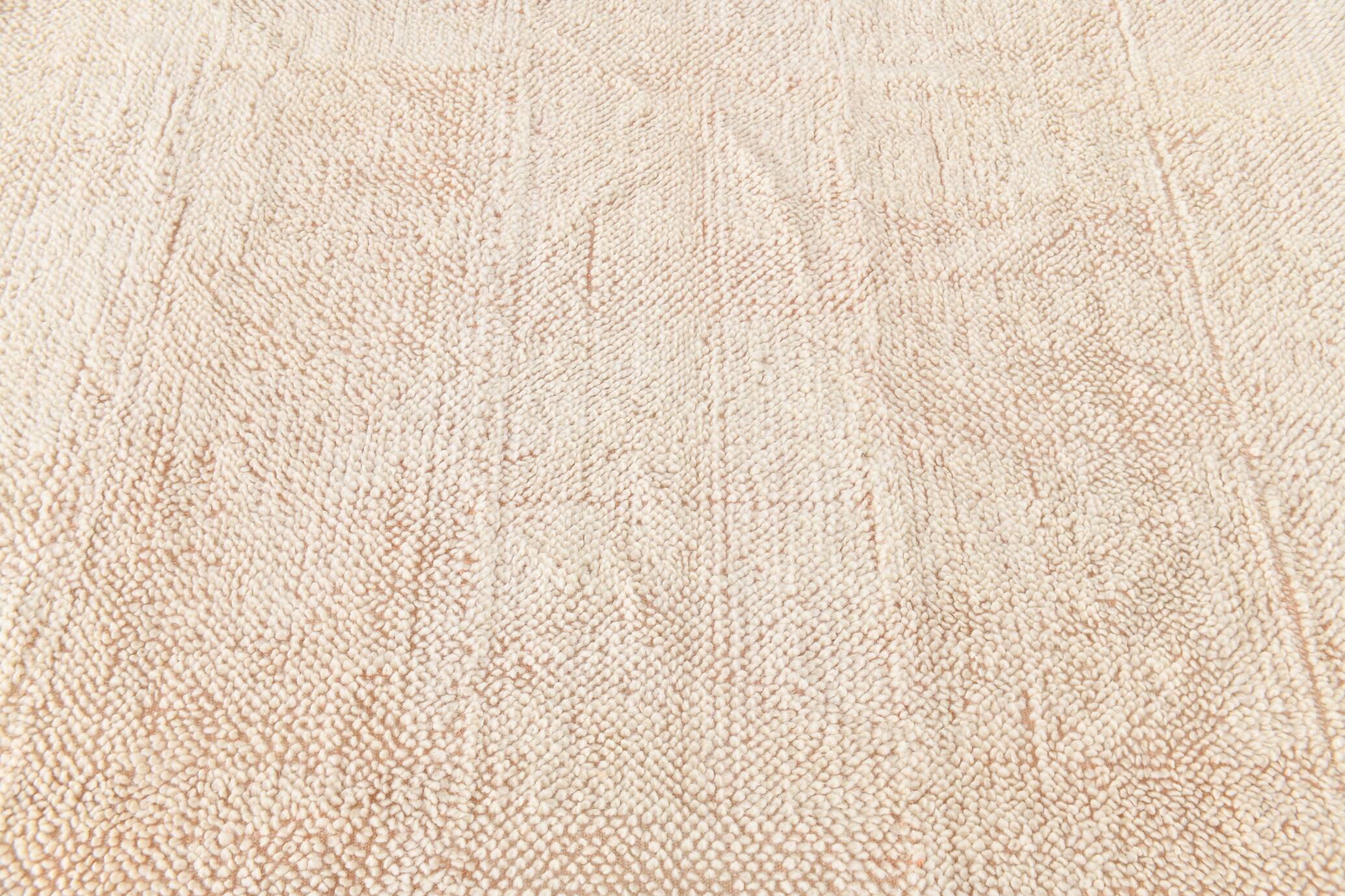 8x10 Peach Orange Handmade Wool Vintage Rug, 250x304Cm SK 34929