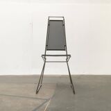 Postmodern vintage metal side chair by Rolf Rahmlow, 1980s