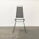 Postmodern vintage metal side chair by Rolf Rahmlow, 1980s