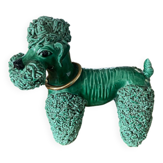 Ceramic spaghetti poodle dog sculpture