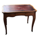 Bureau, table à écrire avec plateau cuir vitré ancien