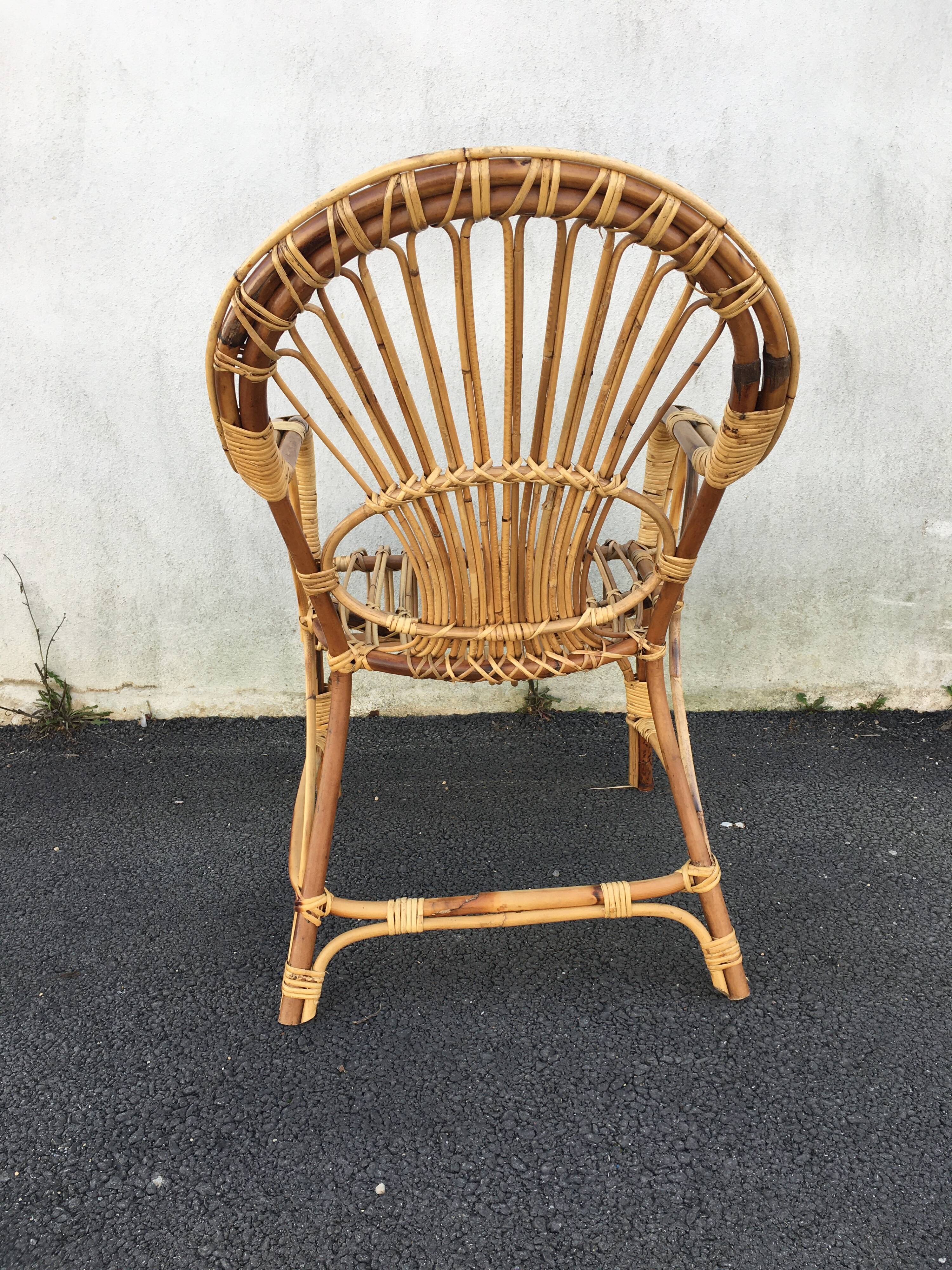 Vintage rattan chair