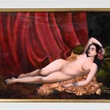 Painting Enamelled after C.Jalabert, signed R.Bonhomme – 1950