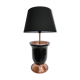 lampe art déco noire et cuivre