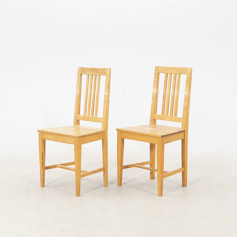6 vintage Axel Larson chairs from mobel-shop suede