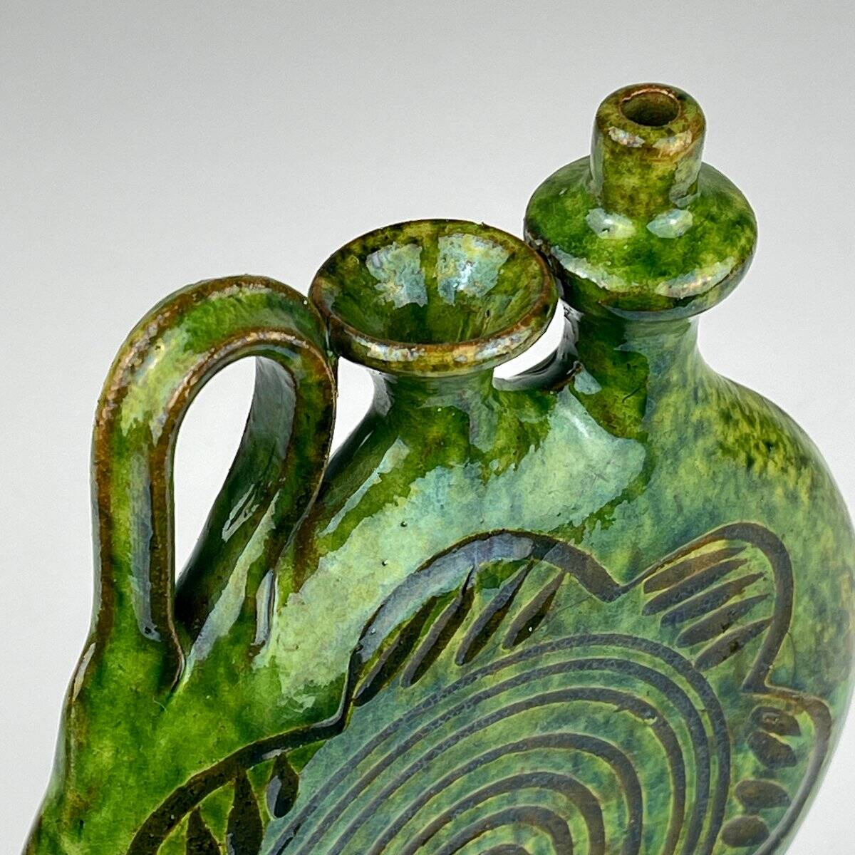 Vintage ceramic bottle by Velimir Dordevic, 1970s