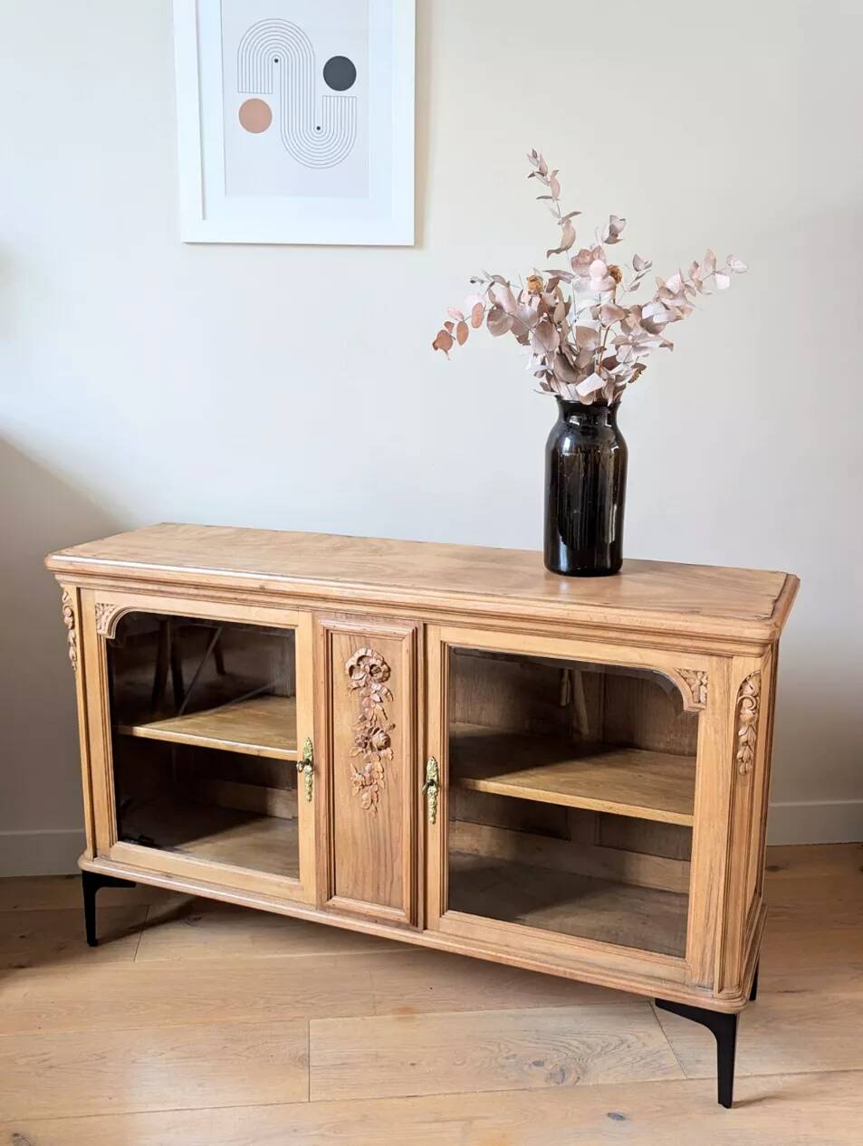 Antique solid wood sideboard, reimagined