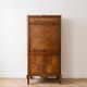 Louis XVI style antique wooden secretary with marble.