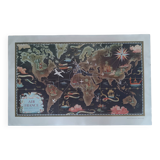 World map / Planisphere by Lucien Boucher for Air France