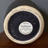 Habitat vase in ceramic black background inspired by Gaudi