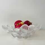 Per Lütken for Royal Copenhagen - Musling Mussel bowl. Vintage Crystal bowl. Unique glass bowl.