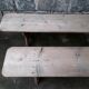 Paire de bancs rustiques 265 cm