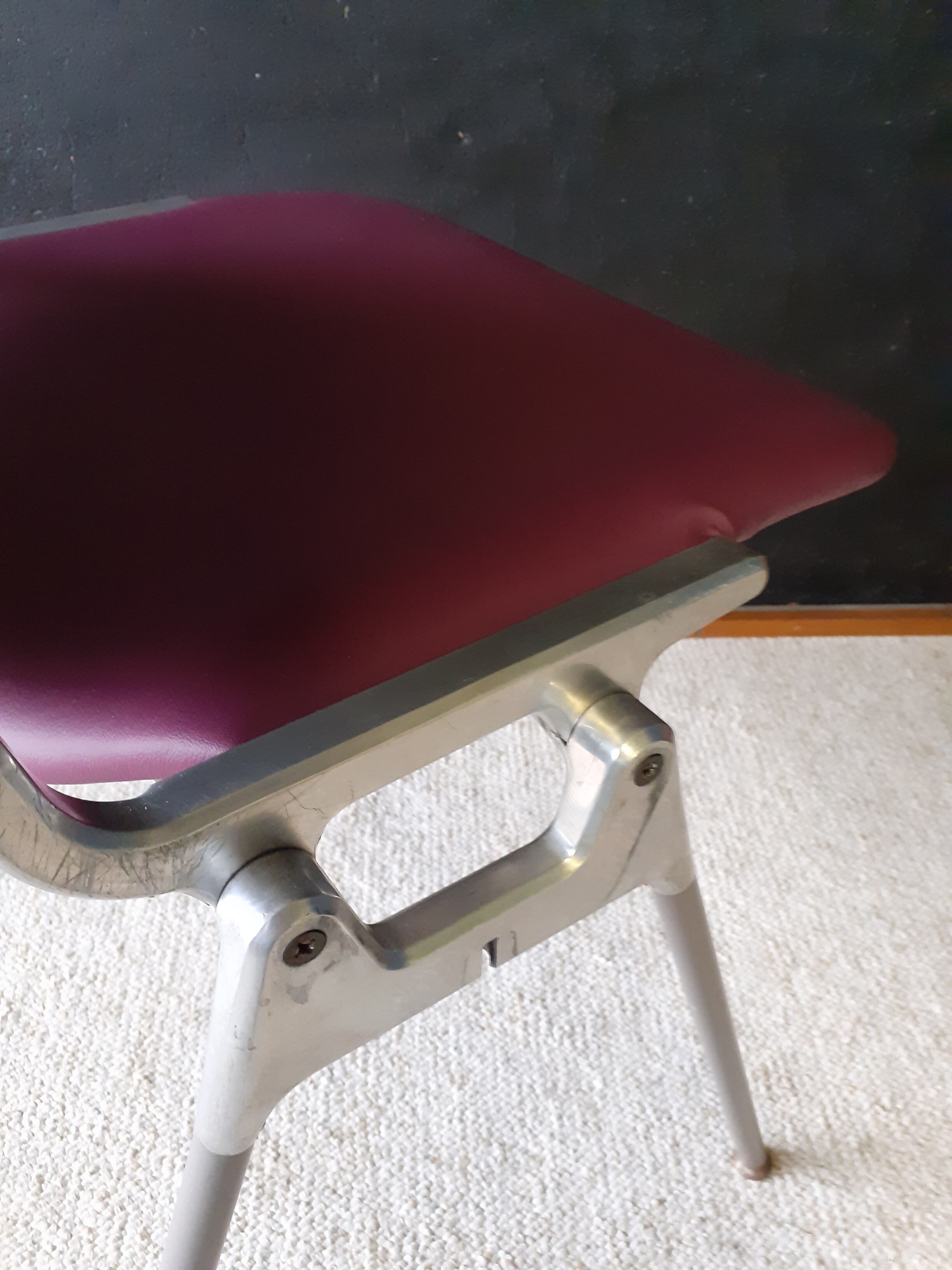 Italian chair DSC106, Piretti design, Castelli edition