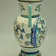 Baroque decoration vase by Maioliche Deruta Italy