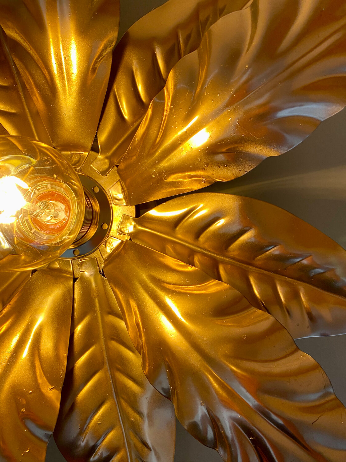 Vintage golden wall light