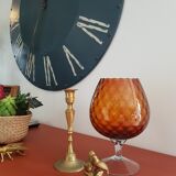 Amber glass cup