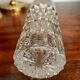 Six cut crystal glasses