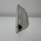 Art Deco half-dome pressed glass wall lamp