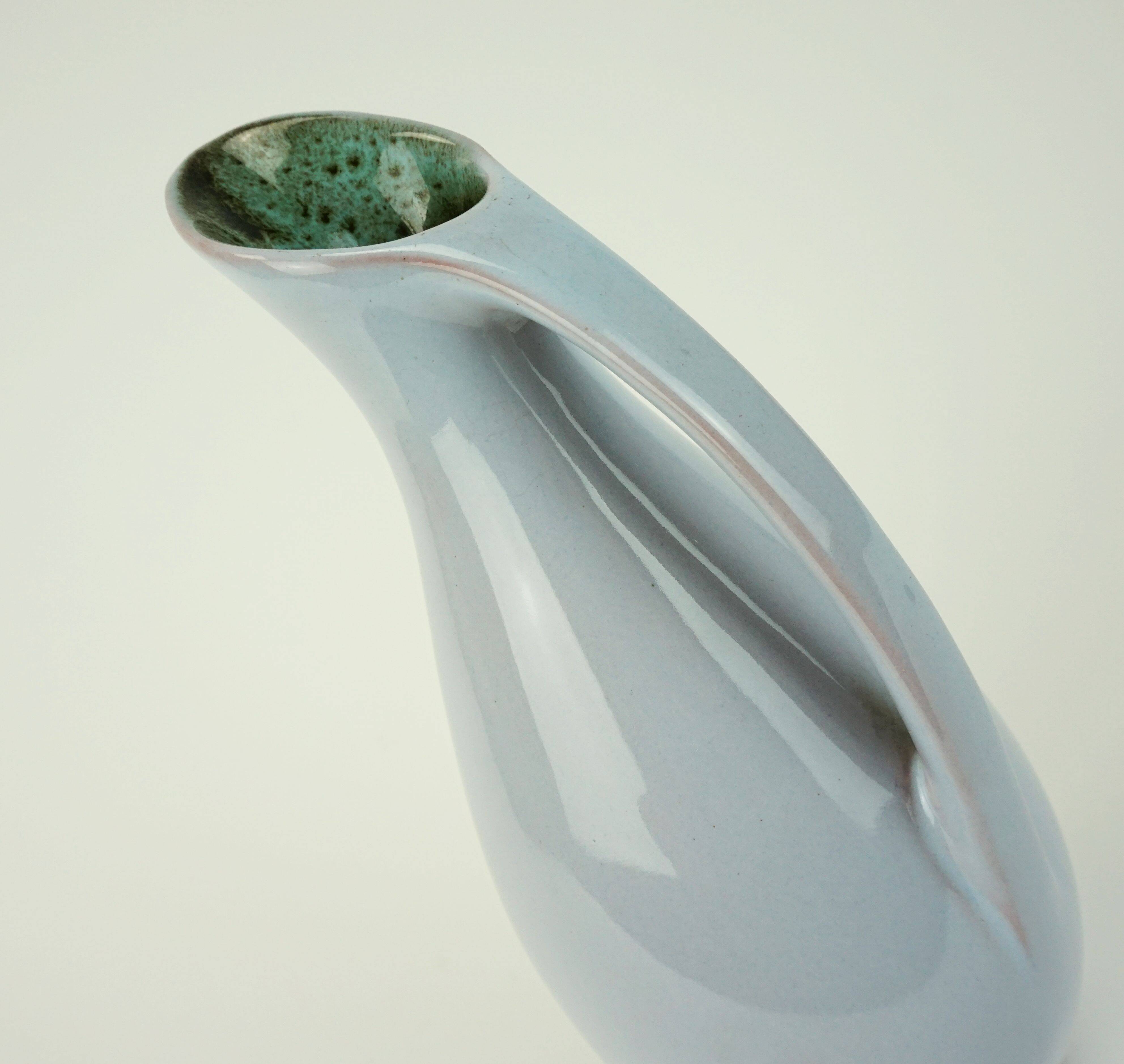 Ceramic vase 1950s organic shape fritz van daalen jug model k14/7