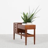 Midcentury Danish hallway chest and planter in teak by Arne Wahl Iversen for Vinde Møbelfabrik