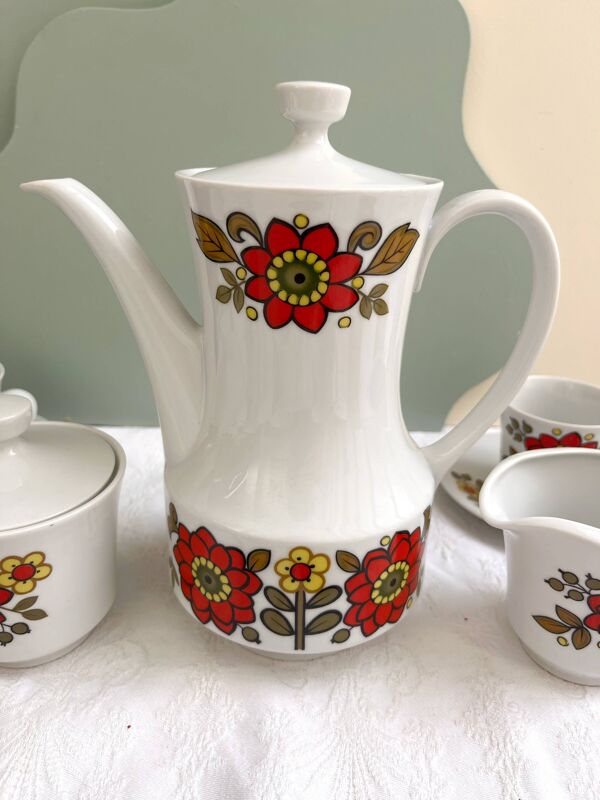 Service à café en porcelaine Seltmann Weiden K W.Germany Bavaria - années 70