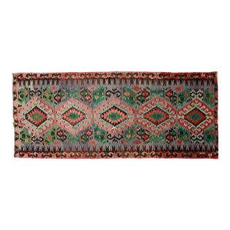 Anatolian handmade kilim rug 342 cm x 150 cm